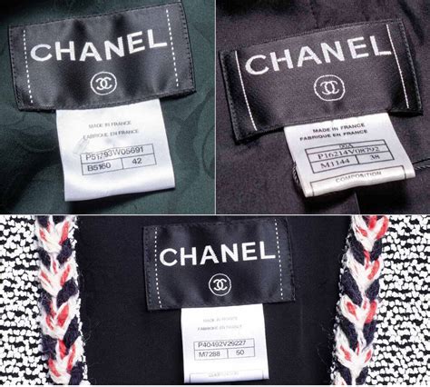 real chanel tag|Chanel clothing tags.